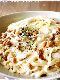 納豆とカッテージチーズの冷やしうどん-レシピのメイン写真