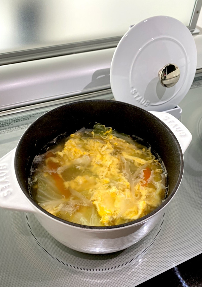 簡単野菜たっぷり卵スープ-レシピのメイン写真
