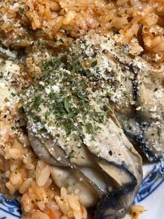 牡蠣とトマトのリゾット-レシピのメイン写真