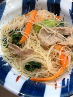 超簡単!残り食材でビーフン炒め-レシピのメイン写真