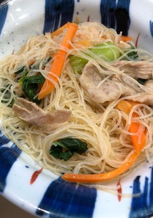 超簡単!残り食材でビーフン炒め-レシピのメイン写真