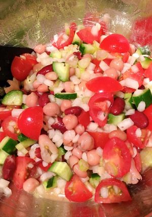 野菜を食べる、カレー風味の麦サラダ-レシピのメイン写真