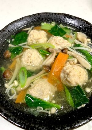 鶏団子スープ-レシピのメイン写真