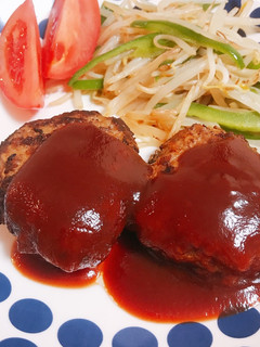 旦那絶賛♡お手軽ハンバーグ-レシピのメイン写真