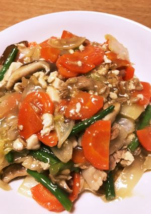 腸まで届く五目中華あんかけ豆腐-レシピのメイン写真