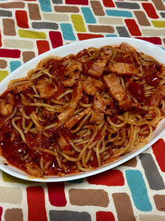 超簡単☆ベーコンの旨味バジルトマトパスタ-レシピのメイン写真