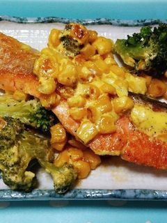 鮭のコーンマヨ焼き-レシピのメイン写真