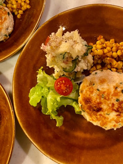 鶏つくねバーグ-レシピのメイン写真
