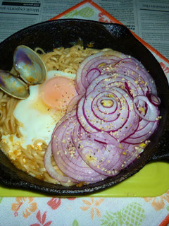 アレンテージョ風のお出汁で焼きうどん-レシピのメイン写真