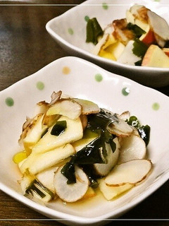 菊芋とりんごの酢の物-レシピのメイン写真