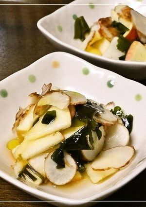 菊芋とりんごの酢の物-レシピのメイン写真