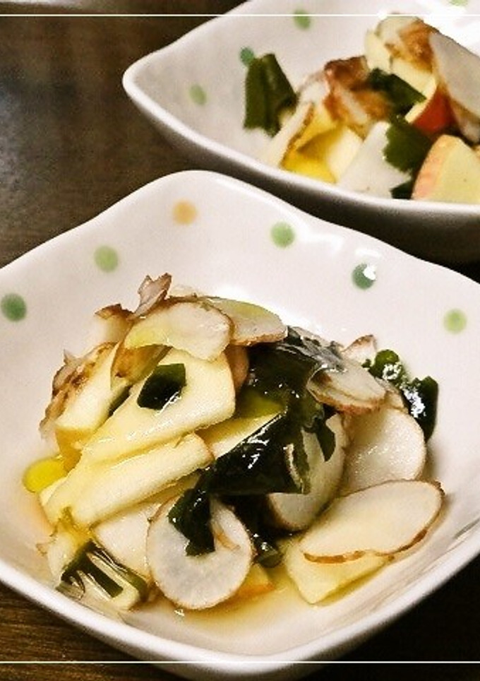 菊芋とりんごの酢の物-レシピのメイン写真