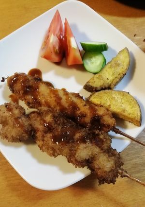 豚もも肉で、ジューシー串カツ！-レシピのメイン写真