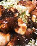 【バカ料理】鶏肉の豚肉巻き ぽん酢ソース