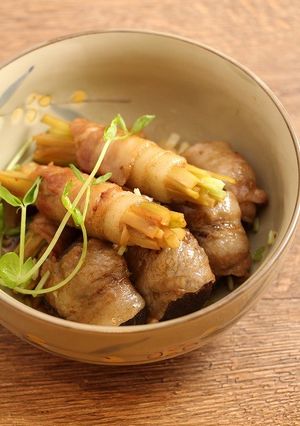 簡単！しいたけの肉巻き☆ゆず胡椒たれ-レシピのメイン写真