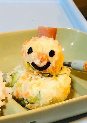 雪だるまポテトサラダ　クリスマス-レシピのメイン写真