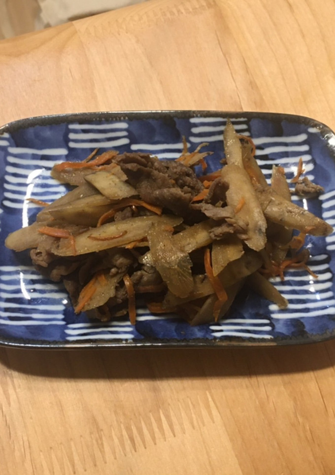 牛肉とゴボウの佃煮風-レシピのメイン写真