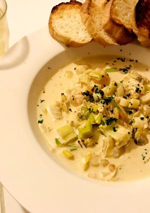 魚貝と長ネギのクリーム煮-レシピのメイン写真