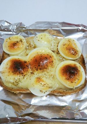 ゆで卵トースト-レシピのメイン写真