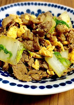 牛肉と白菜の中華炒め-レシピのメイン写真