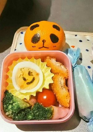 お弁当にゆで卵ちゃん♪-レシピのメイン写真