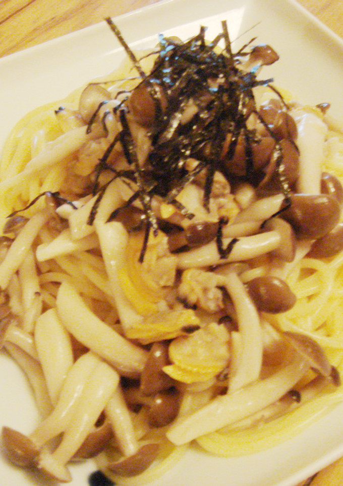 簡単で絶品♪　アサリときのこのパスタ。-レシピのメイン写真