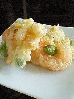 海老&枝豆&コーンの彩りかき揚げ-レシピのメイン写真