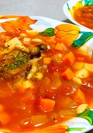 煮込むだけ簡単♪具沢山ミネストローネ-レシピのメイン写真