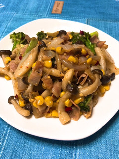 野菜のガリバタ醤油炒め-レシピのメイン写真