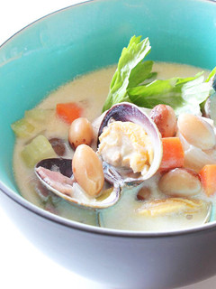 あさりと豆のヘルシーチャウダー-レシピのメイン写真