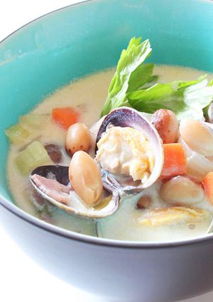 あさりと豆のヘルシーチャウダー-レシピのメイン写真