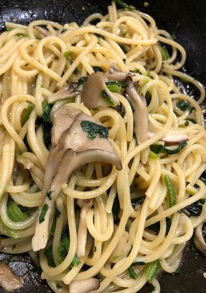 きのことほうれん草の旨たれパスタ-レシピのメイン写真