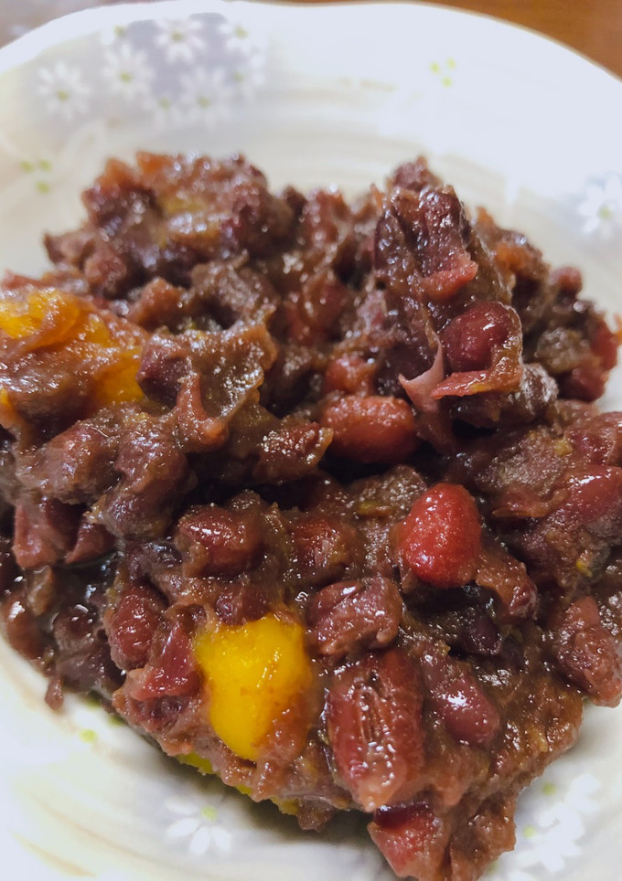 小豆とかぼちゃの煮物-レシピのメイン写真