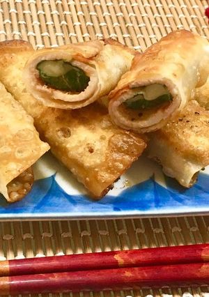 豚肉しそチーズ☆巻き餃子-レシピのメイン写真