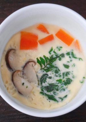 レンジで簡単茶碗蒸し 離乳食 幼児食-レシピのメイン写真