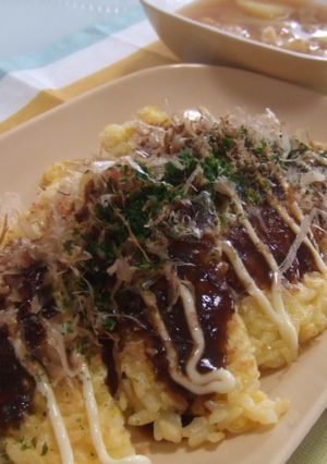 ごはんたまご焼き-レシピのメイン写真