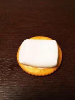 レンジで簡単クラッカーのマシュマロのせ-レシピのメイン写真