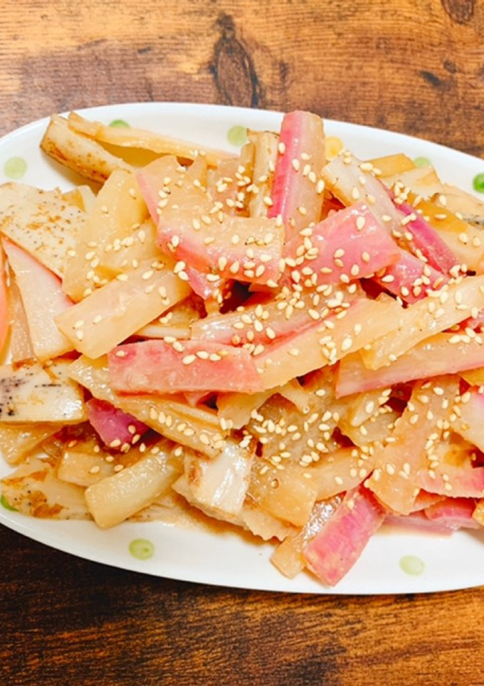 蓮根と大根の味噌生姜炒め煮-レシピのメイン写真