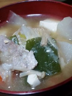 体が温まるトロトロ豚汁-レシピのメイン写真