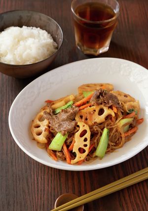 根菜たっぷり☆焼肉のたれではるさめ炒め-レシピのメイン写真