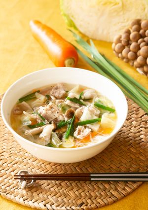 電子レンジで簡単☆野菜たっぷり汁ビーフン-レシピのメイン写真