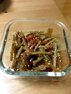 レンジで簡単きんぴらごぼう-レシピのメイン写真