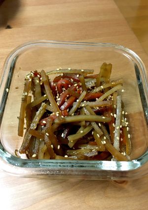 レンジで簡単きんぴらごぼう-レシピのメイン写真