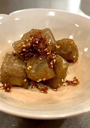 ワンパンでこんにゃくのおかか煮-レシピのメイン写真