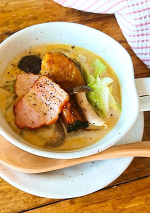 糀甘酒の素で根菜入り豆乳スープ☆-レシピのメイン写真