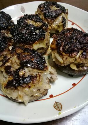 椎茸の肉詰めニンニク醤油味-レシピのメイン写真