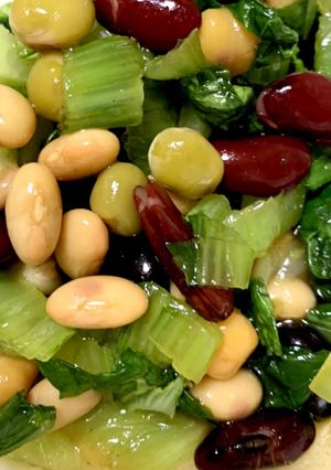 ５分で簡単！給食の豆のサラダ！-レシピのメイン写真