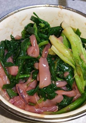 わけぎと塩辛の和え物-レシピのメイン写真