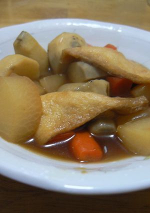 大根、にんじん、里芋と油揚げの煮物-レシピのメイン写真