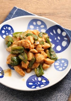 簡単！むね肉とピーマンの味噌炒め-レシピのメイン写真